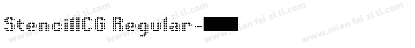 StencilICG Regular字体转换